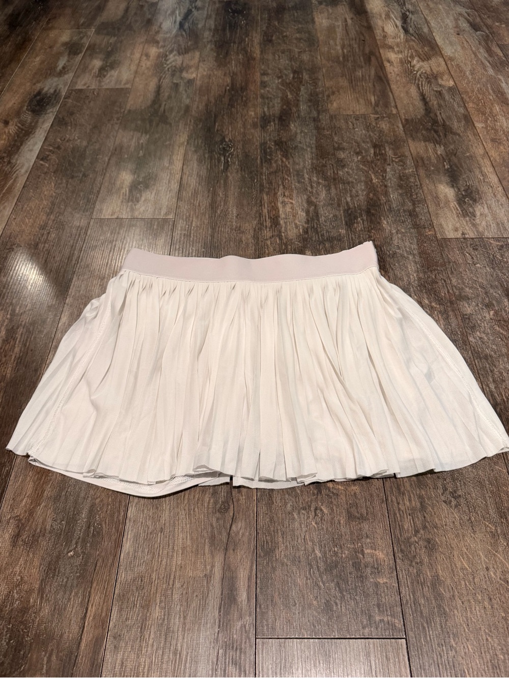 Vanilla Star Cream Pleated Circle Skirt